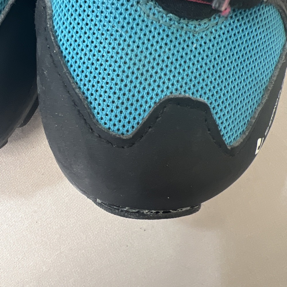 Shimano CW40 ClickR Womens Cycling Shoes Blue Black Pink SPD Cleats Size 38 - Picture 9 of 9